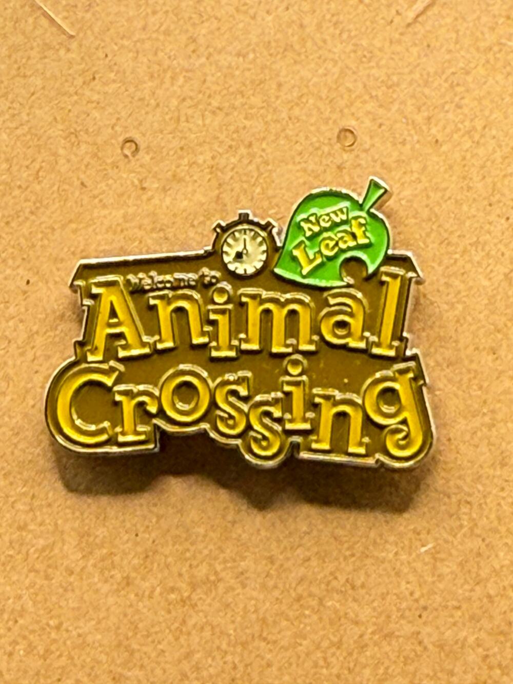 Animal Crossing New Leaf Logo Nintendo Enamel Pin